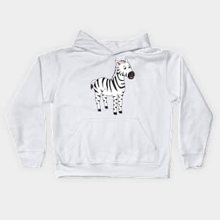 Cute Happy Zebra Safari Africa Animal Kids Hoodie